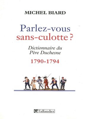 cover image of Parlez-vous sans culotte ?
